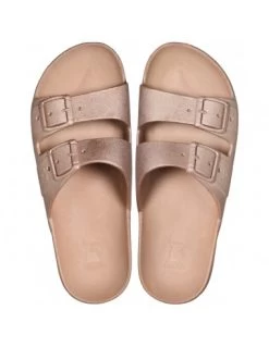 Cacatoes Claquettes Compensées Femme Caipirinha Metallic Women Copper -Magasin De Chaussures 1000cm146w cacatoes 1