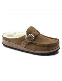 Birkenstock Sabots Fourrés Femme Buckley Suede Shearling Daim Marron 12 Birkenstock Sabots Fourrés Femme Buckley Suede Shearling Daim Marron -Magasin De Chaussures 1018127 birkenstock 1