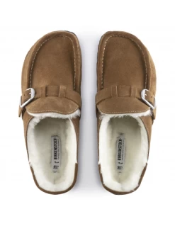 Birkenstock Sabots Fourrés Femme Buckley Suede Shearling Daim Marron 13 Birkenstock Sabots Fourrés Femme Buckley Suede Shearling Daim Marron -Magasin De Chaussures 1018127 birkenstock 2