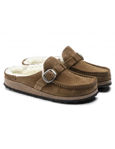Birkenstock Sabots Fourrés Femme Buckley Suede Shearling Daim Marron 7 Birkenstock Sabots Fourrés Femme Buckley Suede Shearling Daim Marron – Image 5