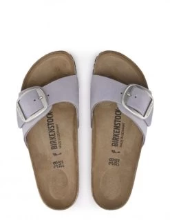 Birkenstock Mules Madrid Bb Lenb Purple Fog Femme -Magasin De Chaussures 1024001 birkenstock 3