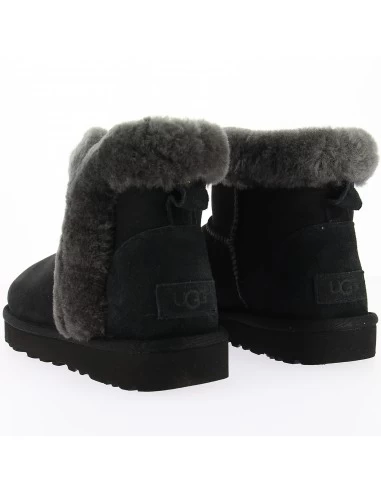 Ugg Boots Femme Classic Mini Heritage Fluff Daim Noir 7 Ugg Boots Femme Classic Mini Heritage Fluff Daim Noir – Image 5