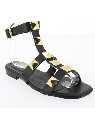 Hylton Sandales Femme Sunrise Cuir Noir 4 Hylton Sandales Femme Sunrise Cuir Noir – Image 2