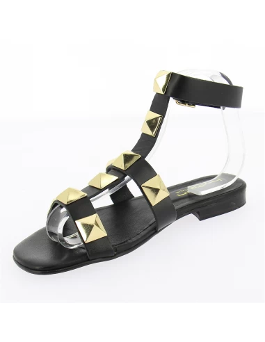 Hylton Sandales Femme Sunrise Cuir Noir 5 Hylton Sandales Femme Sunrise Cuir Noir – Image 3