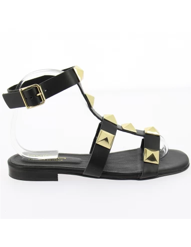 Hylton Sandales Femme Sunrise Cuir Noir 6 Hylton Sandales Femme Sunrise Cuir Noir – Image 4