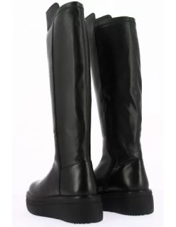 Kharisma Cuissardes Compensées Femme Cuir Noir -Magasin De Chaussures 138 nero kharisma 3