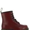 Dr. Martens Dr Martens Boots Femme 1460 Cuir Smooth Rouge 2 Dr. Martens Dr Martens Boots Femme 1460 Cuir Smooth Rouge -Magasin De Chaussures 1460 cherry red smooth