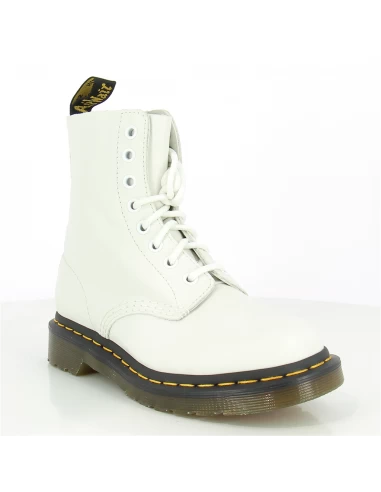 Dr. Martens Dr Martens Boots Femme 1460 Pascal Cuir Virginia Blanc 5 Dr. Martens Dr Martens Boots Femme 1460 Pascal Cuir Virginia Blanc – Image 3