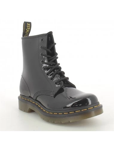Dr. Martens Dr Martens Boots Femme 1460 Cuir Verni Noir 5 Dr. Martens Dr Martens Boots Femme 1460 Cuir Verni Noir – Image 3