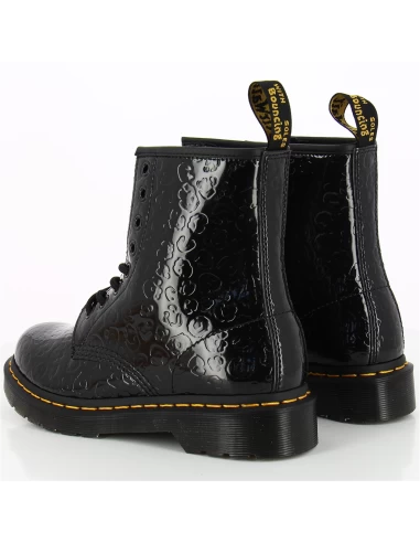 Dr. Martens Dr Martens Boots Femme 1460 Cuir Verni Noir Gaufré Effet Leopard 7 Dr. Martens Dr Martens Boots Femme 1460 Cuir Verni Noir Gaufré Effet Leopard – Image 5