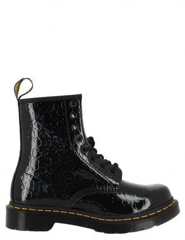 Dr. Martens Dr Martens Boots Femme 1460 Cuir Verni Noir Gaufré Effet Leopard 3 Dr. Martens Dr Martens Boots Femme 1460 Cuir Verni Noir Gaufré Effet Leopard