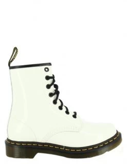 Dr. Martens Dr Martens Boots Femme 1460 Cuir Verni Blanc