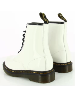 Dr. Martens Dr Martens Boots Femme 1460 Cuir Verni Blanc 11 Dr. Martens Dr Martens Boots Femme 1460 Cuir Verni Blanc -Magasin De Chaussures 1460 w white patent lamper 3