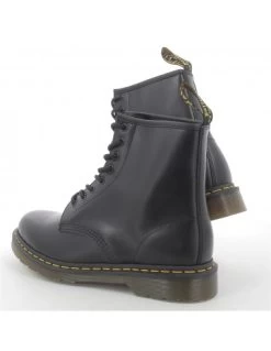 Dr. Martens Dr Martens Boots Femme 1460 Cuir Smooth Noir -Magasin De Chaussures 1460smooth 01 11822006 black 3