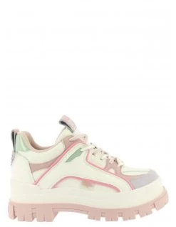 Buffalo Bottines Femme Aspha Hyb Blanc/rose