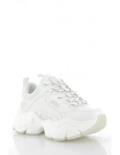 Buffalo Baskets Compensées Femme Binary C Vegan Blanc -Magasin De Chaussures 1630448 buffalo 2