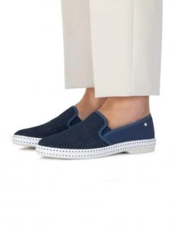 Rivieras Espadrilles Homme Classic Canvas & Mesh Bleu De Travail -Magasin De Chaussures 2014 2