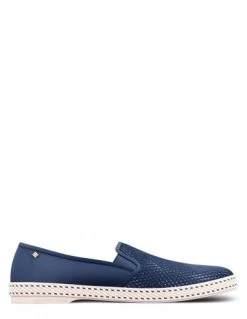Rivieras Espadrilles Homme Classic Canvas & Mesh Bleu De Travail