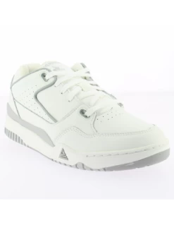 Le Coq Sportif Sneakers Homme LCS T1000 Cuir Blanc/gris -Magasin De Chaussures 2220278 le coq sportif 1