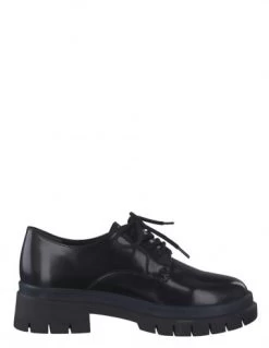 Tamaris Derby Femme 23726-29 026 Cuir Noir Vernis