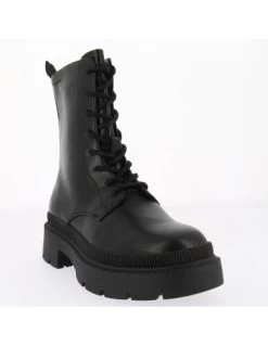 Tamaris Bottines à Lacets Femme 25215-29 001 Cuir Noir -Magasin De Chaussures 25215 29 001 tamaris 2