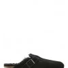 Birkenstock Sabots Fourrés Femme Boston Vl Shearling Daim Noir 2 Birkenstock Sabots Fourrés Femme Boston Vl Shearling Daim Noir -Magasin De Chaussures 259883 birkenstock
