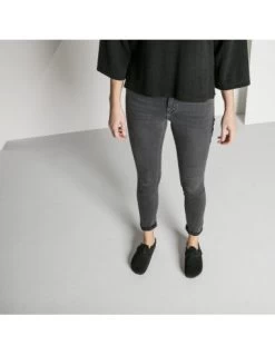 Birkenstock Sabots Fourrés Femme Boston Vl Shearling Daim Noir -Magasin De Chaussures 259883 birkenstock 7