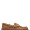 Clarks Mocassin Femme Torhill Penny Light Tan Suede -Magasin De Chaussures 26171956 clarks