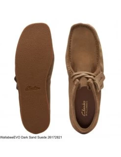 Clarks Derbies Homme Wallabee Evo Dark Sand Suede -Magasin De Chaussures 26172821 clarks 2