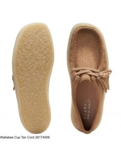Clarks Derbies Wallabee Cup Tan Cord Femme 16 Clarks Derbies Wallabee Cup Tan Cord Femme -Magasin De Chaussures 26174006 clarks 3