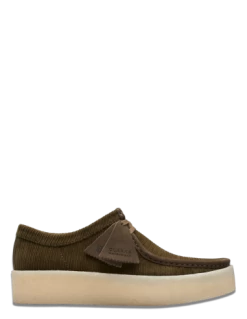 Clarks Derbies Wallabee Cup Green Cord Homme