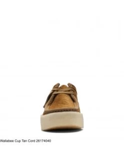 Clarks Derbies Wallabee Cup Tan Cord Homme -Magasin De Chaussures 26174040 clarks 1