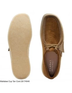 Clarks Derbies Wallabee Cup Tan Cord Homme -Magasin De Chaussures 26174040 clarks 2