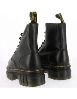 Dr. Martens Dr Martens Boots Compensées Femme Audrick 8-eye Cuir Noir -Magasin De Chaussures 27149001 dr martens 4