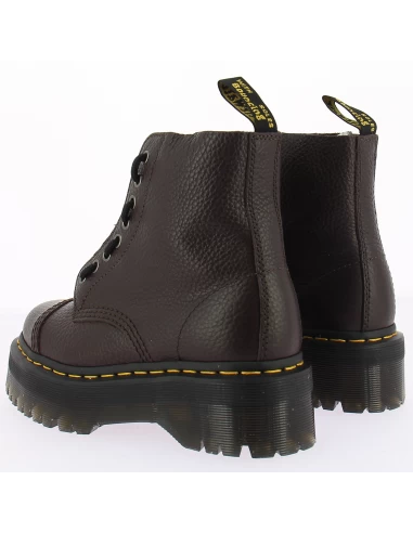 Dr. Martens Dr Martens Boots Compensées Femme Sinclair Cuir Milled Nappa Bordeaux Foncé 6 Dr. Martens Dr Martens Boots Compensées Femme Sinclair Cuir Milled Nappa Bordeaux Foncé – Image 4