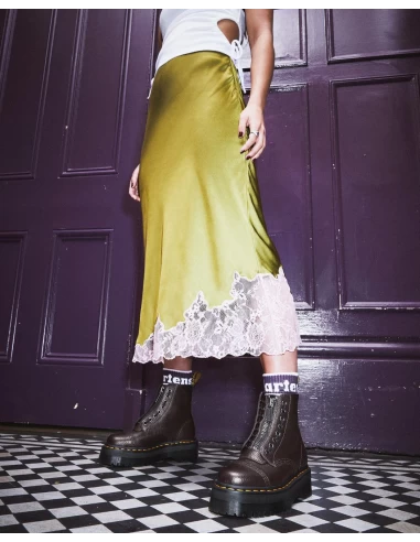 Dr. Martens Dr Martens Boots Compensées Femme Sinclair Cuir Milled Nappa Bordeaux Foncé 7 Dr. Martens Dr Martens Boots Compensées Femme Sinclair Cuir Milled Nappa Bordeaux Foncé – Image 5