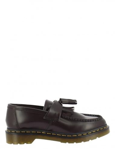 Dr. Martens Dr Martens Mocassins Pampilles Femme Adrian Yellow Stitch Cuir Smooth Bordeaux Foncé 3 Dr. Martens Dr Martens Mocassins Pampilles Femme Adrian Yellow Stitch Cuir Smooth Bordeaux Foncé