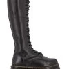 Dr. Martens Dr Martens Bottes Hautes Compensées Femme Audrick 20i Boot Cuir Noir -Magasin De Chaussures 27953001 dr martens