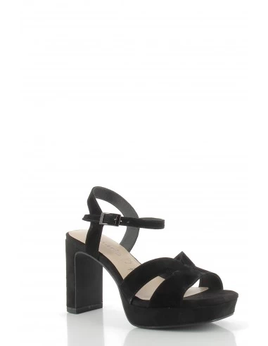 Tamaris Sandales Compensées à Talon 28309-20 001 Cuir Noir 5 Tamaris Sandales Compensées à Talon 28309-20 001 Cuir Noir – Image 3