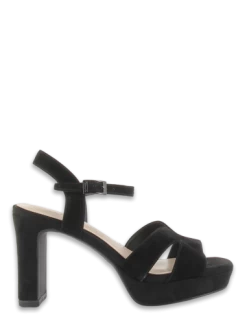 Tamaris Sandales Compensées à Talon 28309-20 001 Cuir Noir