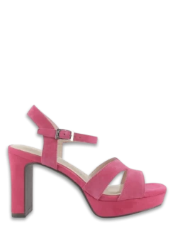 Tamaris Sandales Compensées à Talon Femme 28309-20 513 Cuir Fuchsia