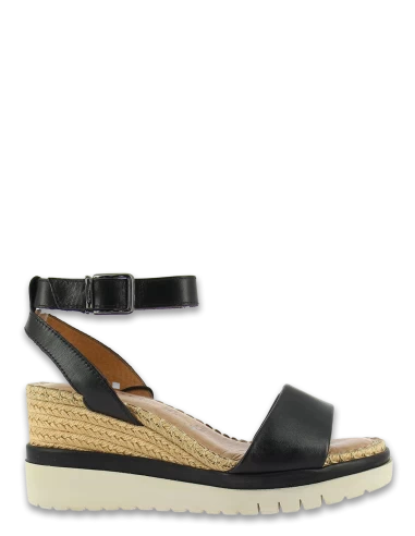 Tamaris Sandales Compensées Femme 28310-28 001 Cuir Noir/corde 3 Tamaris Sandales Compensées Femme 28310-28 001 Cuir Noir/corde