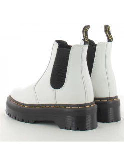 Dr. Martens Dr Martens Chelsea Boots Compensées Femme 2976 Quad Cuir Smooth Blanc 11 Dr. Martens Dr Martens Chelsea Boots Compensées Femme 2976 Quad Cuir Smooth Blanc -Magasin De Chaussures 2976 quad white smooth 2
