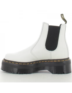 Dr. Martens Dr Martens Chelsea Boots Compensées Femme 2976 Quad Cuir Smooth Blanc 12 Dr. Martens Dr Martens Chelsea Boots Compensées Femme 2976 Quad Cuir Smooth Blanc -Magasin De Chaussures 2976 quad white smooth 3