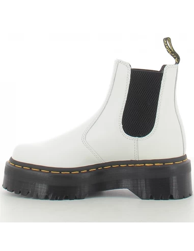 Dr. Martens Dr Martens Chelsea Boots Compensées Femme 2976 Quad Cuir Smooth Blanc 7 Dr. Martens Dr Martens Chelsea Boots Compensées Femme 2976 Quad Cuir Smooth Blanc – Image 5