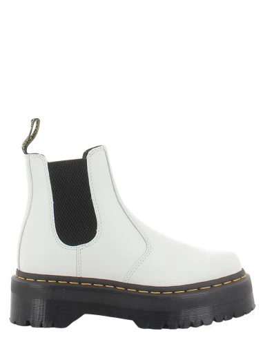 Dr. Martens Dr Martens Chelsea Boots Compensées Femme 2976 Quad Cuir Smooth Blanc 3 Dr. Martens Dr Martens Chelsea Boots Compensées Femme 2976 Quad Cuir Smooth Blanc
