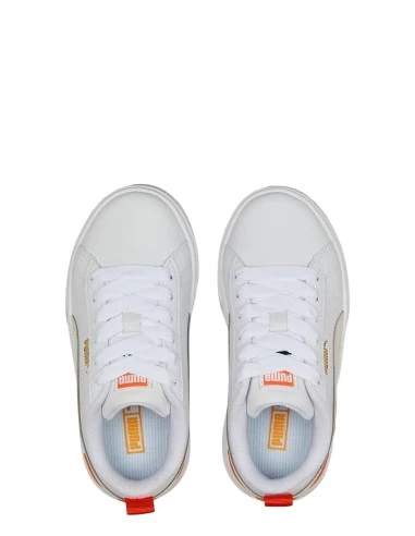 Puma Sneakers Compensées Enfant Mayze Lth Cuir Blanc/orange 5 Puma Sneakers Compensées Enfant Mayze Lth Cuir Blanc/orange – Image 3