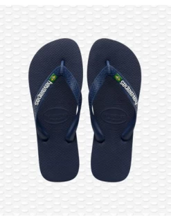 Havaianas Tongs Enfant Brasil Logo Bleu Marine