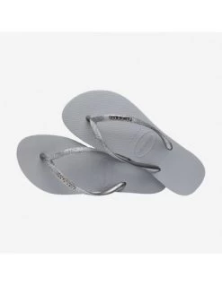 Havaianas Tongs Femme Slim Sparkle II Gris Argenté 8 Havaianas Tongs Femme Slim Sparkle II Gris Argenté -Magasin De Chaussures 41469373498 havaianas 1