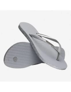 Havaianas Tongs Femme Slim Sparkle II Gris Argenté 9 Havaianas Tongs Femme Slim Sparkle II Gris Argenté -Magasin De Chaussures 41469373498 havaianas 2